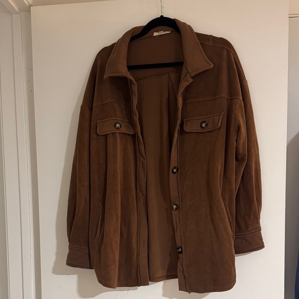 ILLA ILLA Brown Button-Up Top